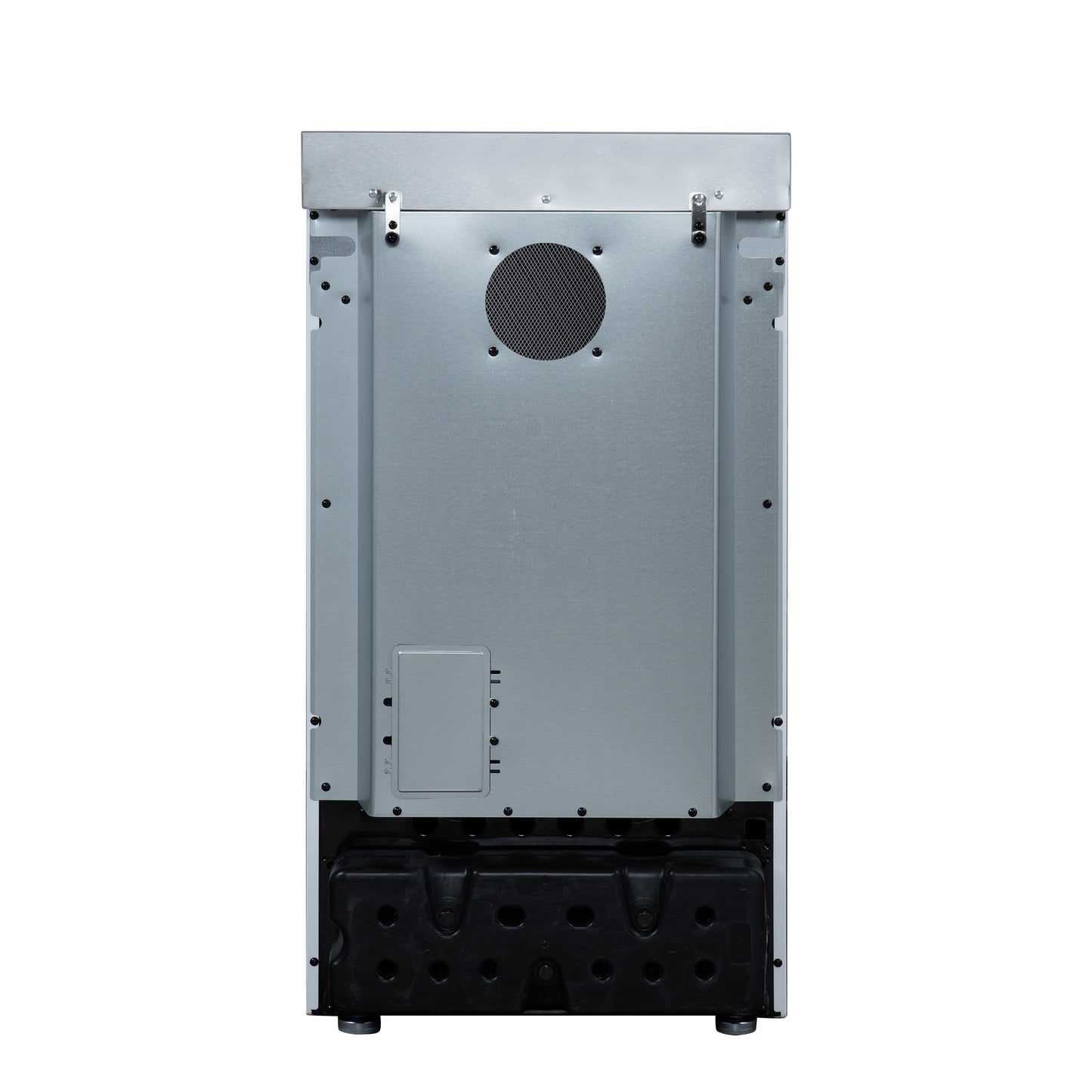 Forno Pallerano 20 Inch Freestanding Electric Range in White with Antique Brass, Compact Design