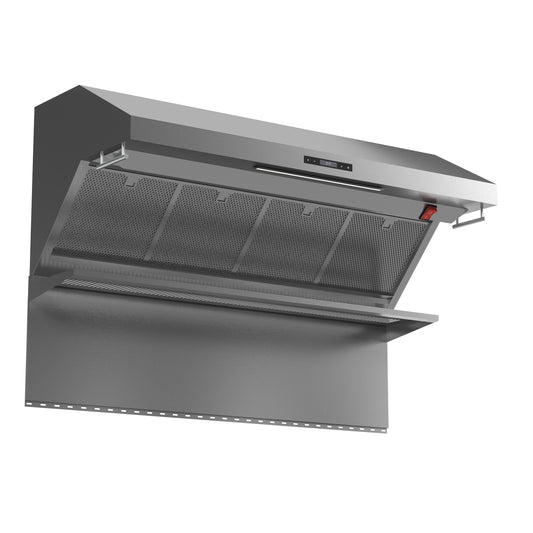 Forno Savona 60-Inch Wall Mount Range Hood, Hybrid Filters, Backsplash Included