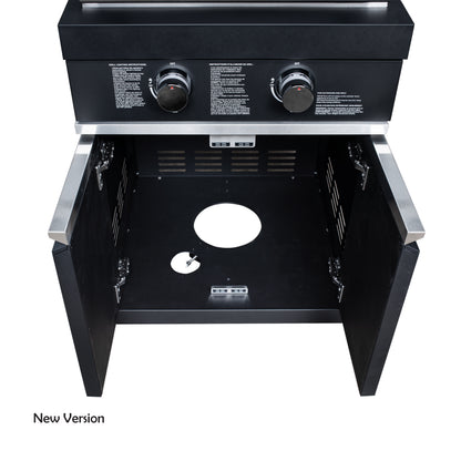 Forno All’Aperto 99,600 BTU Outdoor Kitchen, 5 Burners, Infrared Burners, Side Burner, Black Sintered Stone Countertops, Gas Pizza Oven, Sink Module, Bar & Beverage Center