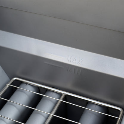 Forno Commerciale Natural Gas Deep Fryer, 3 Burners 90,000 BTU, 40 lbs, Millivolt Control