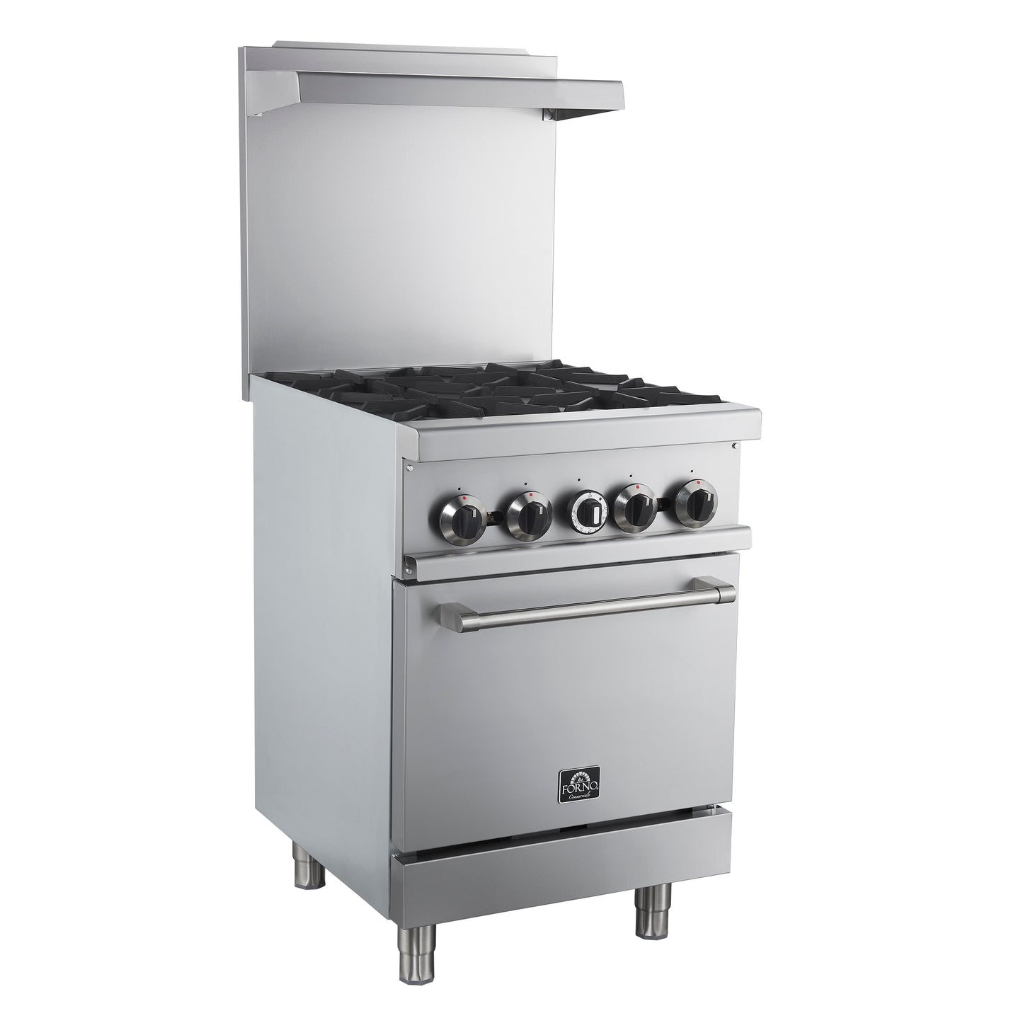 Forno Commerciale 24 Inch Gas Range with 4 Burners