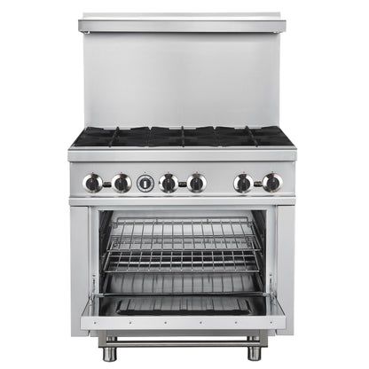 Forno Commerciale 36 Inch Gas Range with 6 Burners