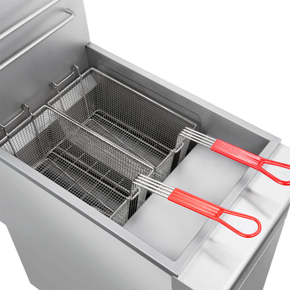 Forno Commerciale Propane Gas Deep Fryer, 3 Burners 90,000 BTU, 40 lbs Oil Capacity