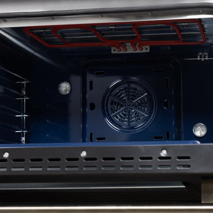 Forno Massimo 48 Inch Freestanding Dual Fuel Range in White with Antique Brass Accessories, 8 Burners, 6.58 cu. ft. Convection Oven