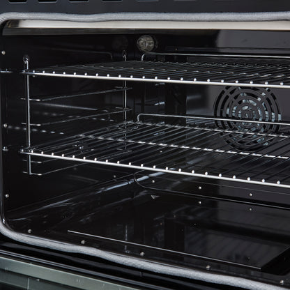 Forno Paolo 48 Inch Freestanding Electric Range, Stainless Steel, 6.7 cu.ft, True Convection Oven, Energy Efficient