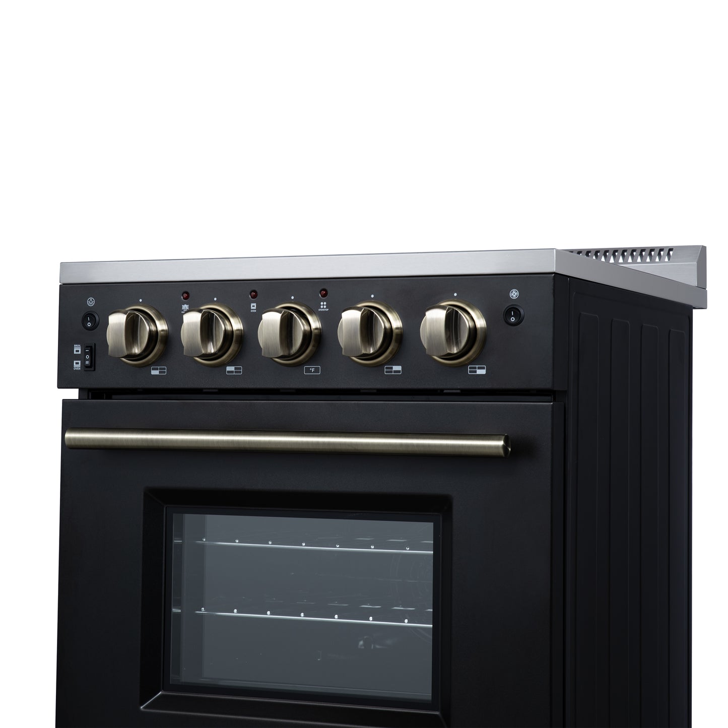 Forno Loiano 24 Inch Freestanding Electric Range in Black