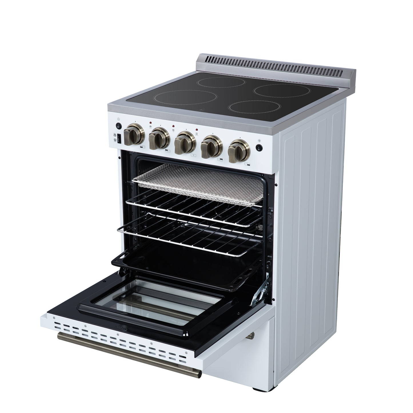 Forno Loiano 24 Inch Freestanding Electric Range in White