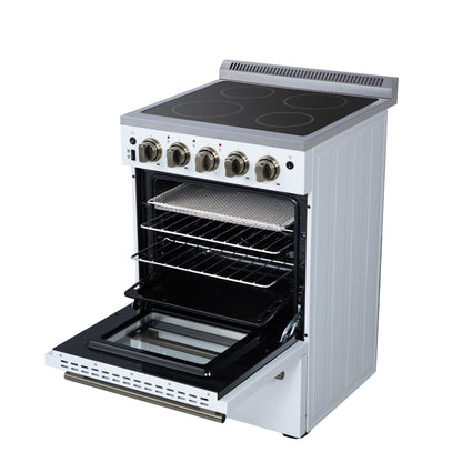 Forno Loiano 24 Inch Freestanding Electric Range in White