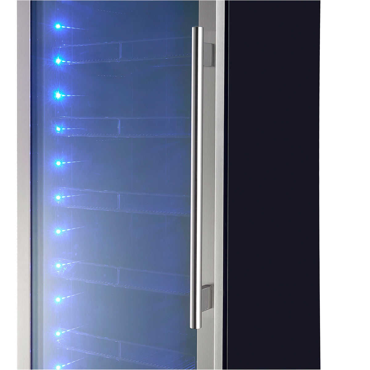 Forno Cesinali 24-Inch Built-In Beverage Cooler, 15.8 cu.ft, Stainless Steel, Dual Temperature Zones, LED Interior Lighting, Adjustable Shelves