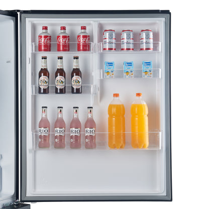 Forno Milano Espresso 31-Inch Bottom Freezer Refrigerator, Black, 17.2 cu.ft Capacity, Energy Efficient