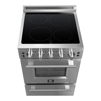 Forno Loiano 24-Inch Freestanding Electric Range, Canada Version, No Rotisserie Function, Plug and Cord Included