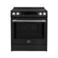 Forno Donatello Espresso 30-Inch Slide-In Black Induction Range, Convection Oven, 5 Cooking Zones, Touch Control Panel