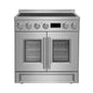 Forno Torino 30 Inch French Door Induction Range with Air Fryer and True Convection Oven