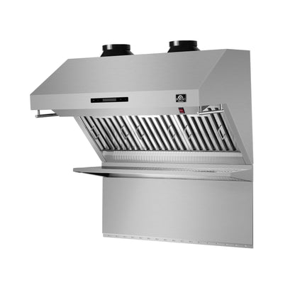 Forno Savona 36-Inch Wall Mount Range Hood, Baffle Filters, Backsplash Included