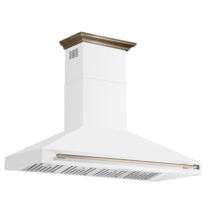 Forno Aria 60 Inch Wall-Mounted Range Hood in White