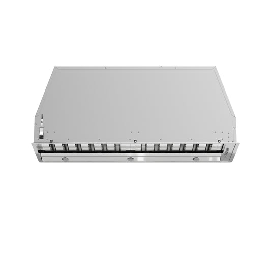 Forno Frassanito 30-Inch Insert Range Hood, 450 CFM, Stainless Steel Baffle Filters, LED Lighting