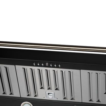 Forno Aria 48 Inch Wall-Mounted Range Hood in Black