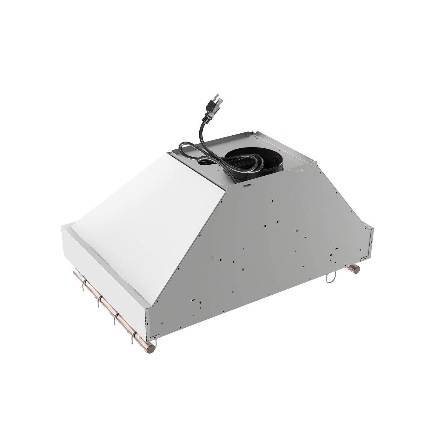 Forno Venezia 30 Inch Wall-Mounted Range Hood in White with Touch Controls and Baffle Filters