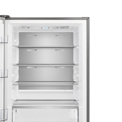 FORNO Maderno 28" Left Swing Convertible Freestanding Refrigerator/Freezer in Stainless Steel 13.6 cu.ft.