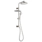 Forno Acqua AcquaFALL Shower, Brushed Nickel Finish, Overhead Rainfall Shower, Handheld Shower Head, Body Jets, 2.5 GPM Flow Rate