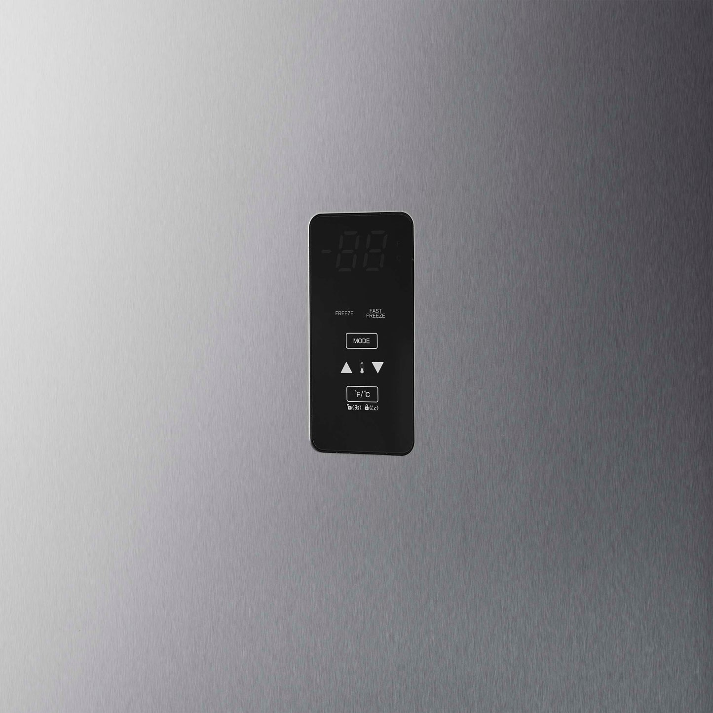 Forno Fortezza 28 Inch Left-Swing Freezer, Stainless Steel with Automatic Ice Maker