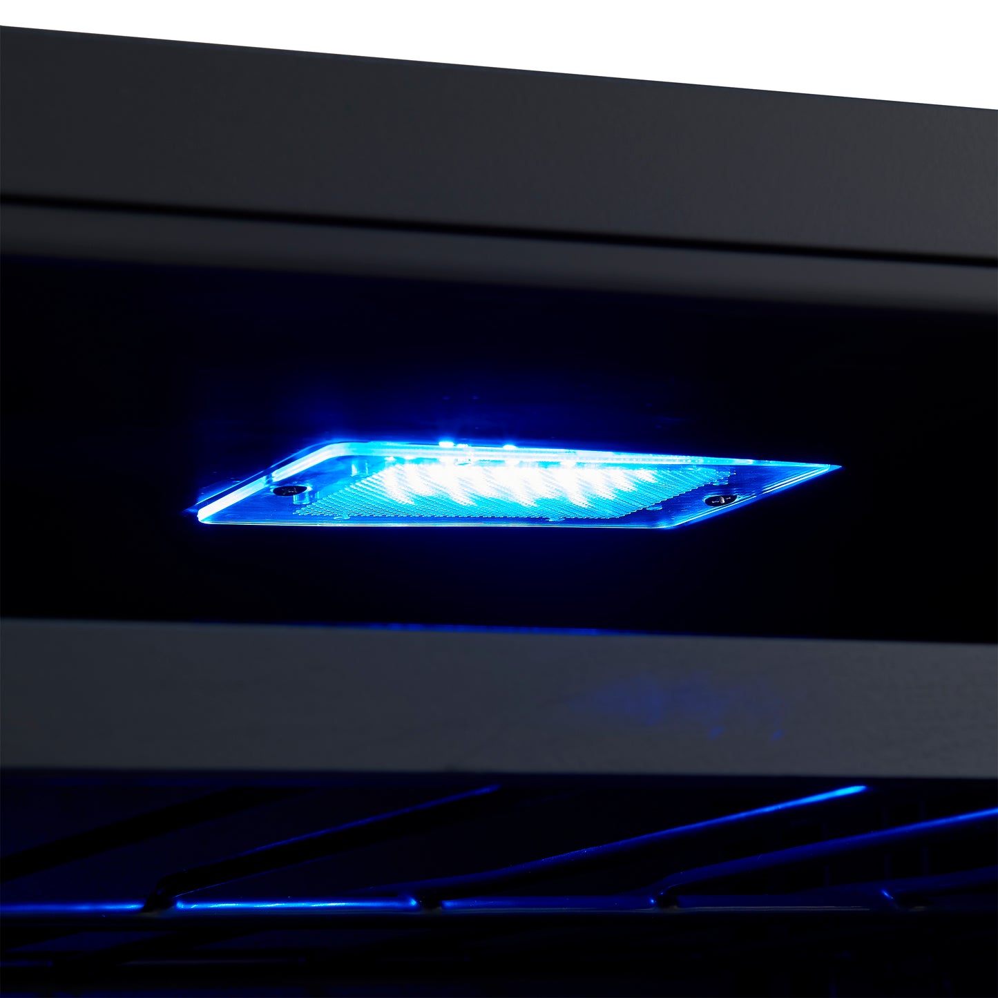 Forno Bacchino 24 Inch Wine Cooler, Black with Antique Brass Handles, with LED Lighting, Triple Glass Door, 51 Bottle Capacity, Built-In or Freestanding